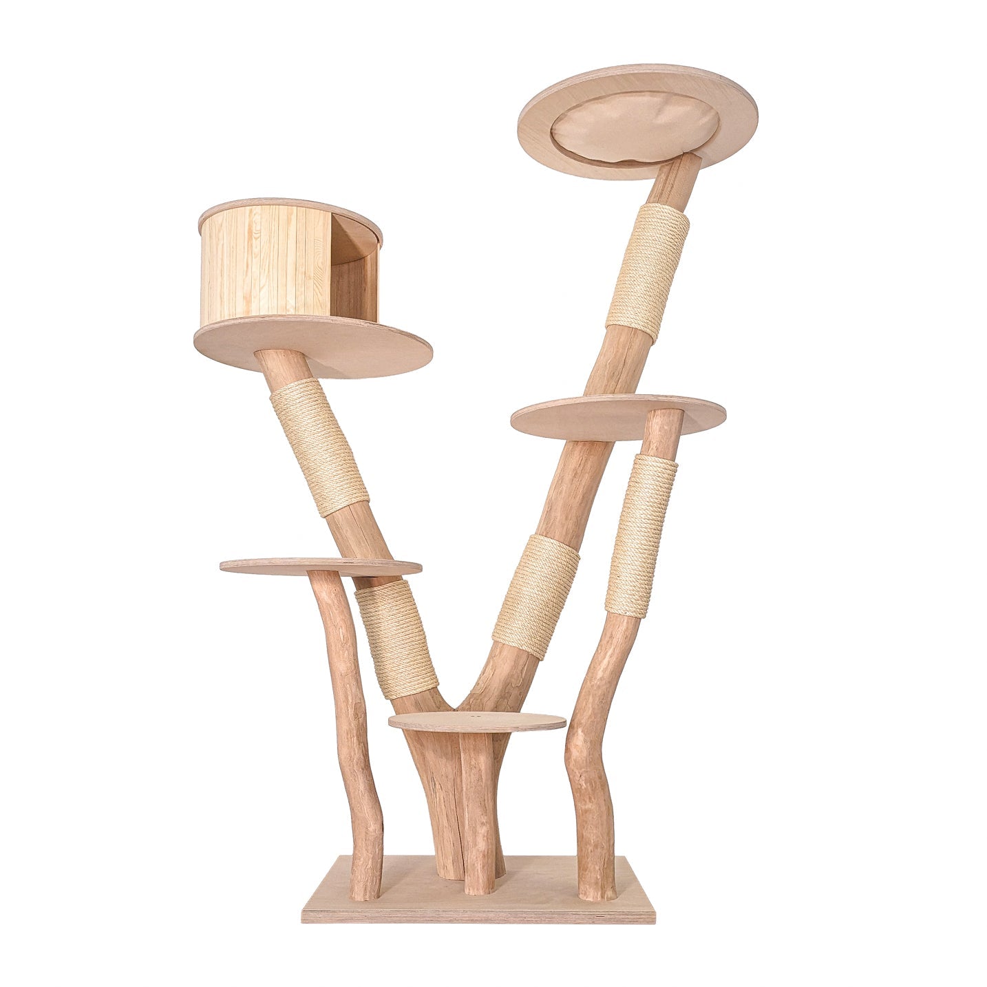Natural Cat Tree 4616 Cat Tree Natural Wood Design 190 cm high