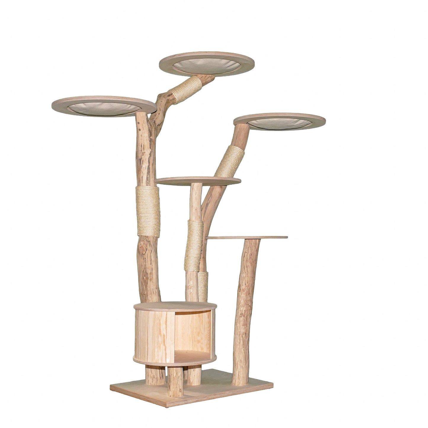 Natural Cat Tree 4628 Cat Tree Natural Wood Design 195 cm high