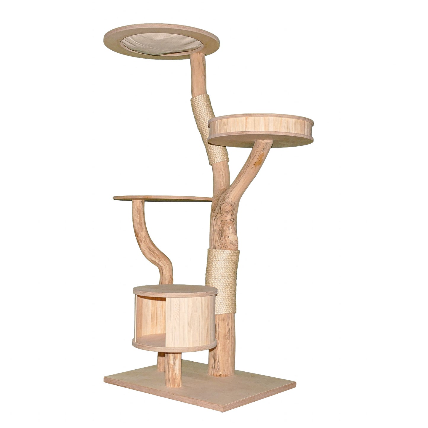 Natural Cat Tree 4632 Cat Tree Natural Wood Design 175 cm high