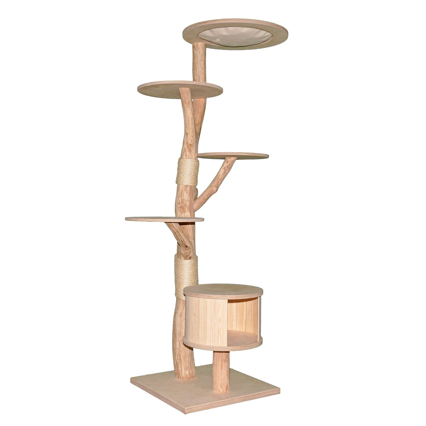 Natural Cat Tree 4633 Cat Tree Natural Wood Design 190 cm high