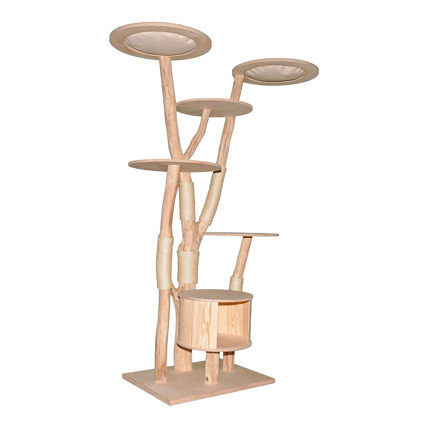 Natural Cat Tree 4637 Cat Tree Natural Wood Design 205 cm high