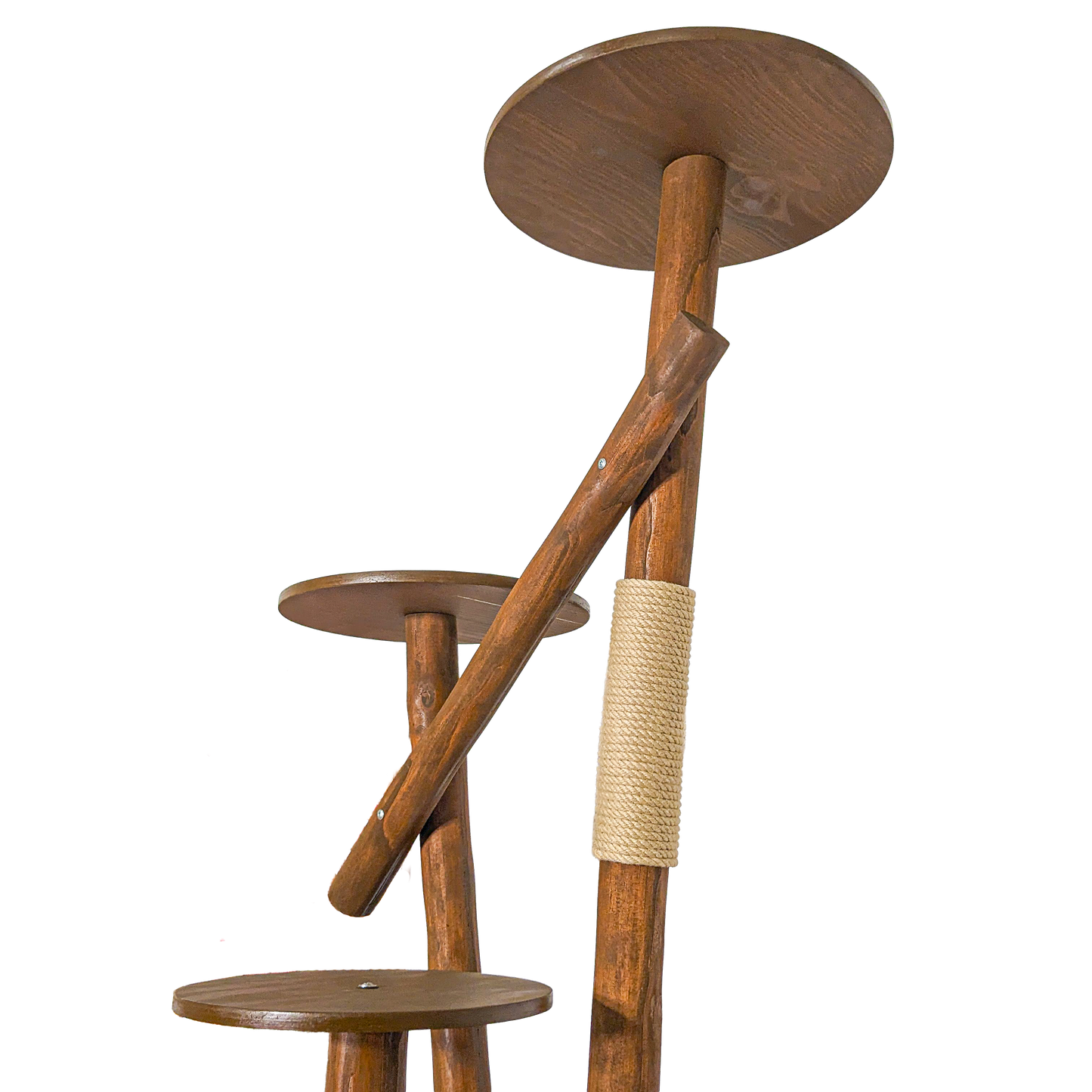 Outdoor Natural Cat Tree CA0034 Cat Tree Natural Wood Design 155 cm high
