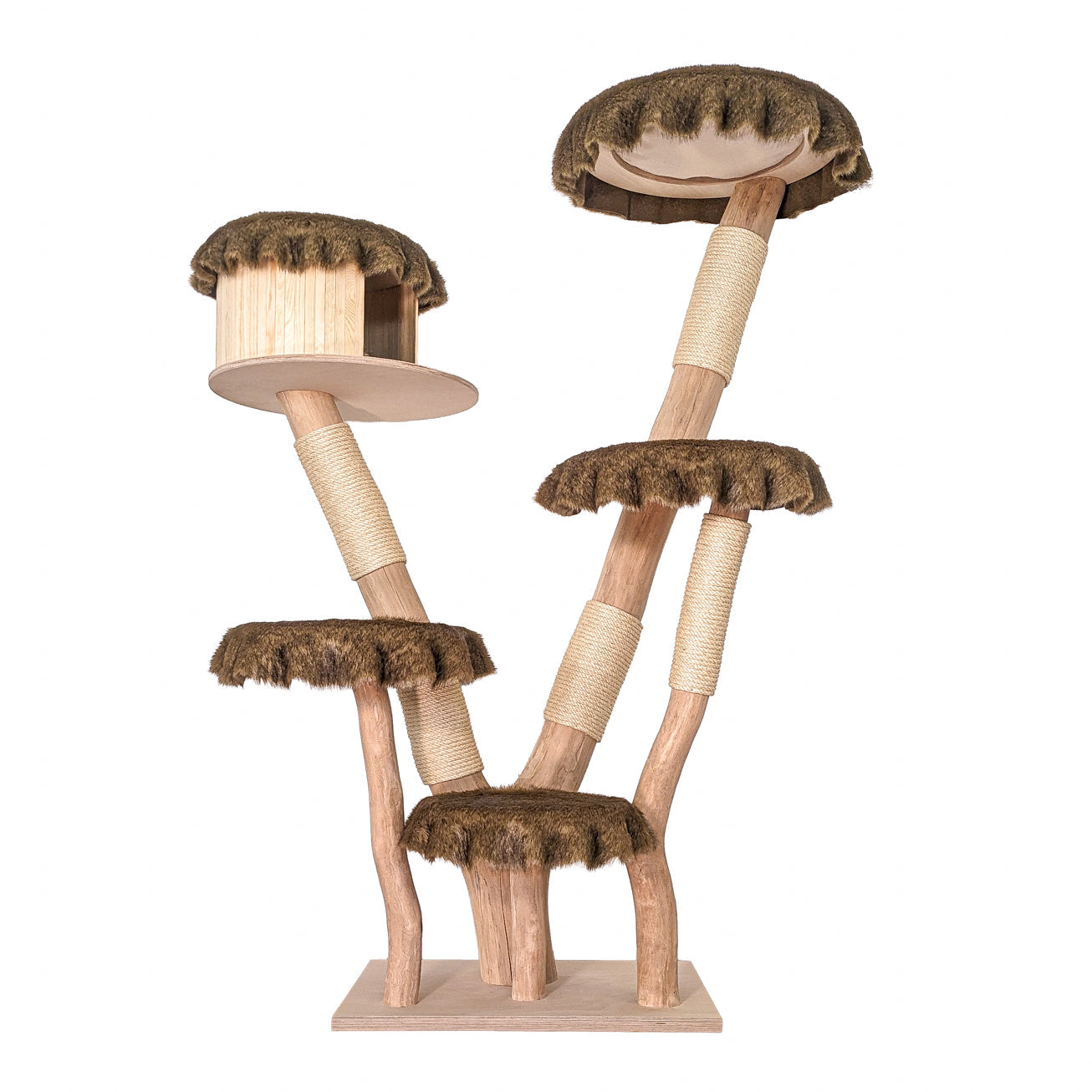 Natural Cat Tree 4616 Cat Tree Natural Wood Design 190 cm high
