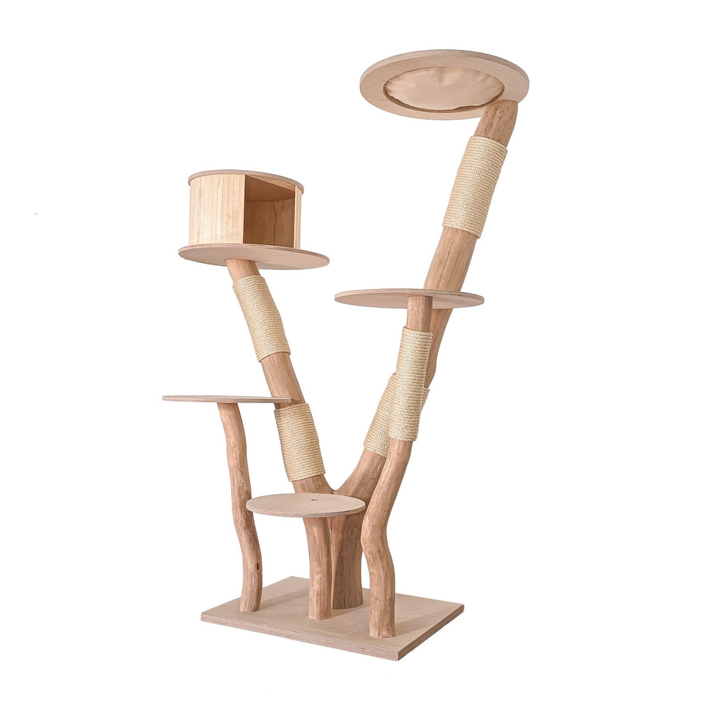 Natural Cat Tree 4616 Cat Tree Natural Wood Design 190 cm high
