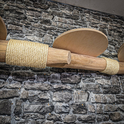 Wall-Mounted Natural Cat Tree 270 cm lang Cat Tree Natural Wood Design