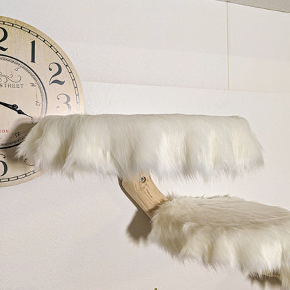 Wall-Mounted Natural Cat Tree 190 cm Length Cat Tree Natural Wood Design