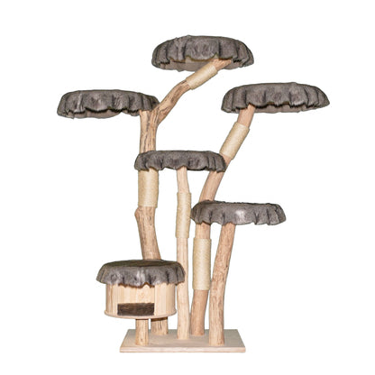 Natural Cat Tree 4628 Cat Tree Natural Wood Design 195 cm high