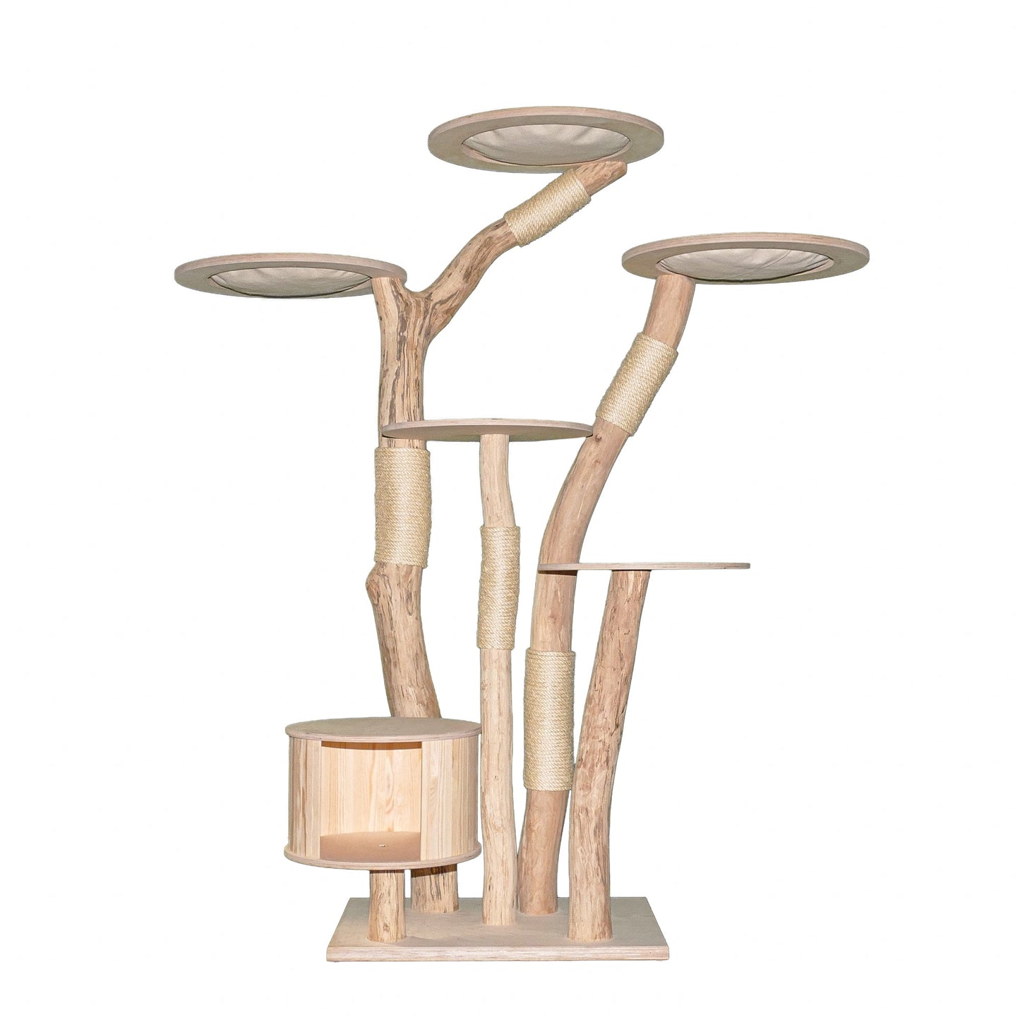 Natural Cat Tree 4628 Cat Tree Natural Wood Design 195 cm high