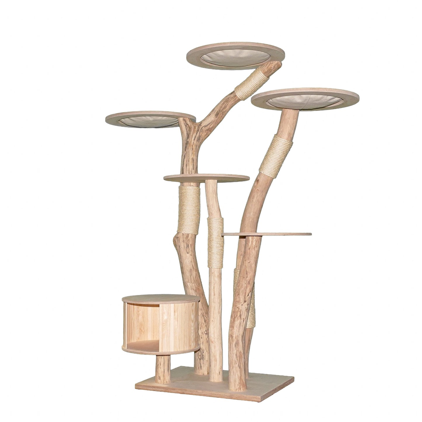 Natural Cat Tree 4628 Cat Tree Natural Wood Design 195 cm high