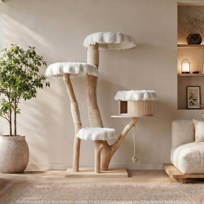 Natural Cat Tree 4629 Cat Tree Natural Wood Design 173 cm high