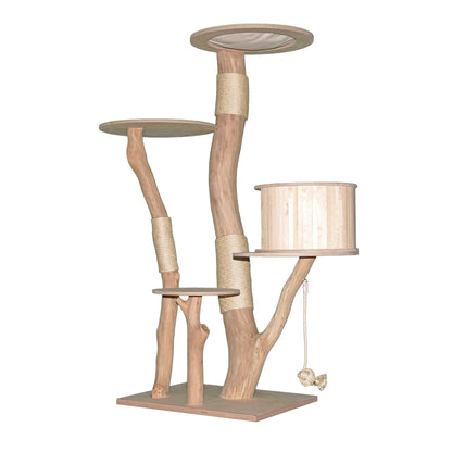 Natural Cat Tree 4629 Cat Tree Natural Wood Design 173 cm high