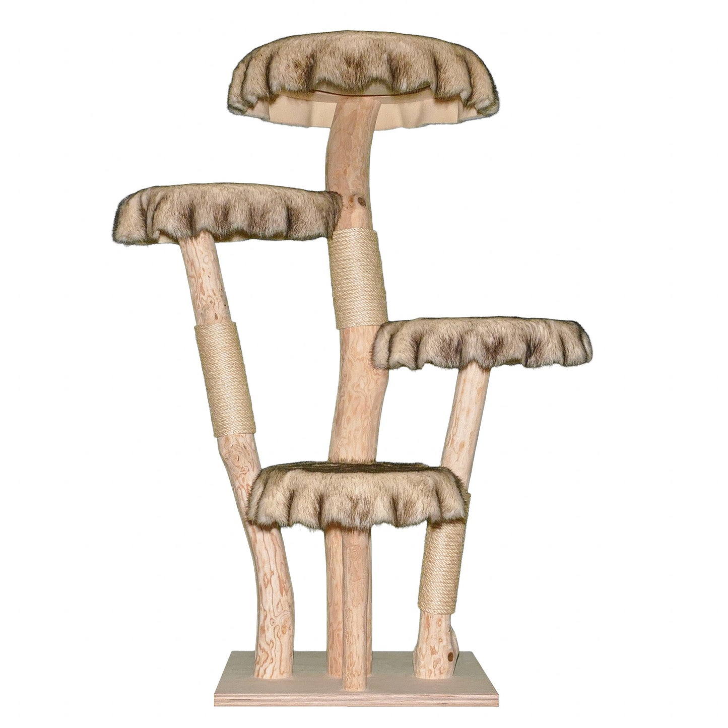 Natural Cat Tree 4630 Cat Tree Natural Wood Design 155 cm high