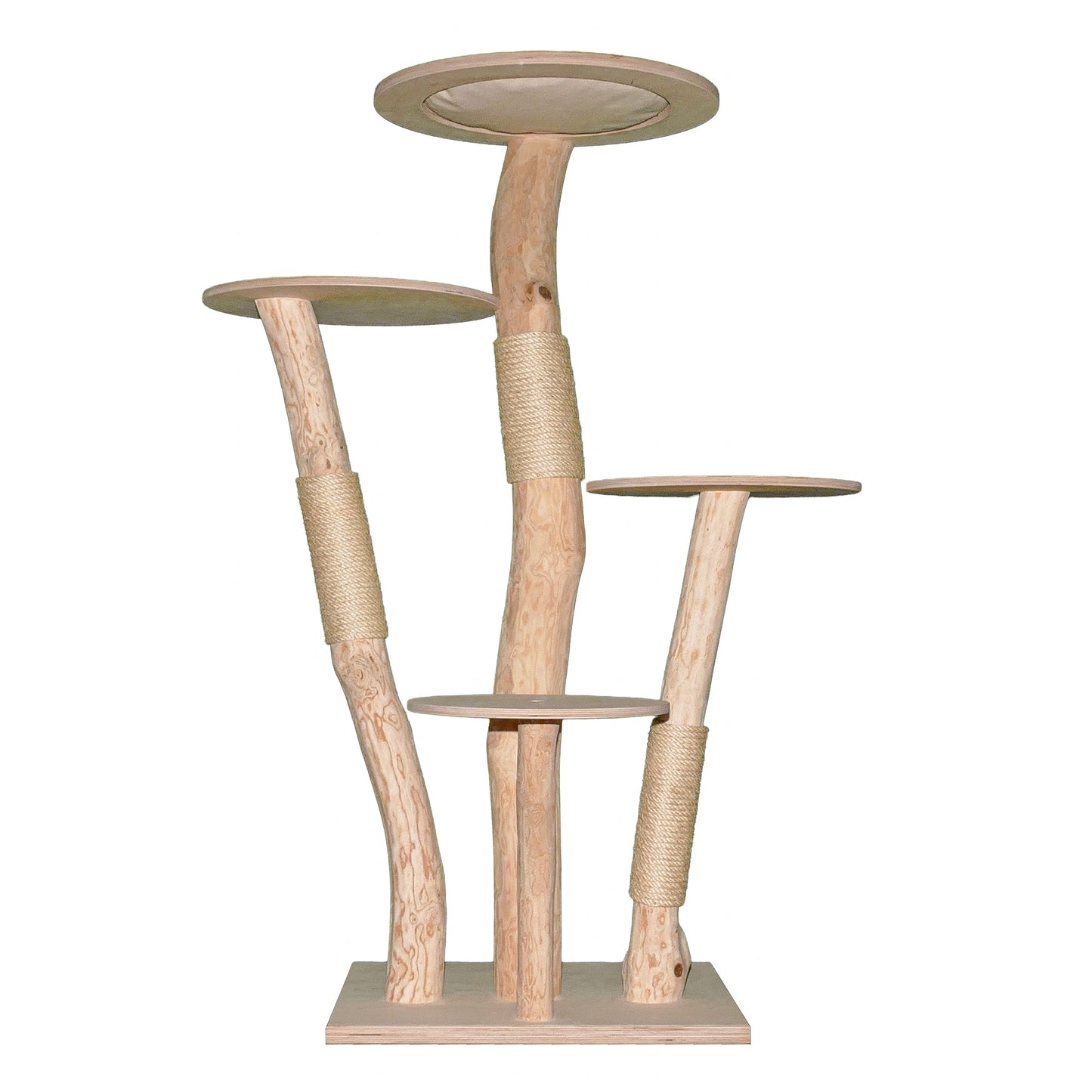 Natural Cat Tree 4630 Cat Tree Natural Wood Design 155 cm high