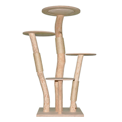 Natural Cat Tree 4630 Cat Tree Natural Wood Design 155 cm high