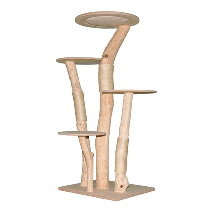 Natural Cat Tree 4630 Cat Tree Natural Wood Design 155 cm high