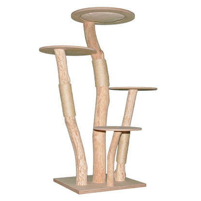Natural Cat Tree 4630 Cat Tree Natural Wood Design 155 cm high