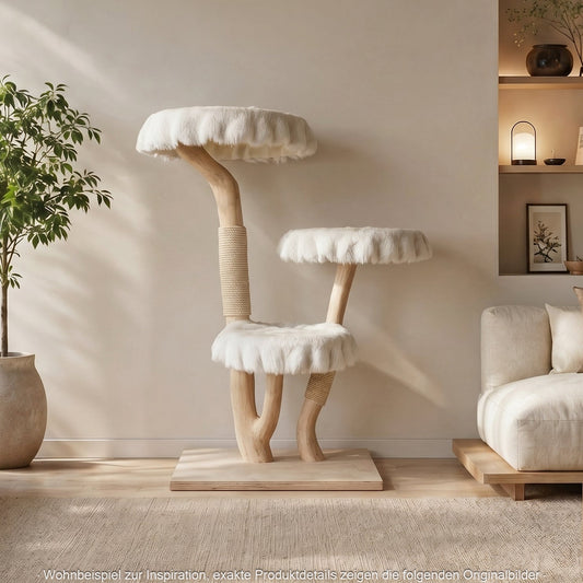 Natural Cat Tree 4631 Cat Tree Natural Wood Design 135 cm high