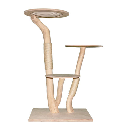 Natural Cat Tree 4631 Cat Tree Natural Wood Design 135 cm high