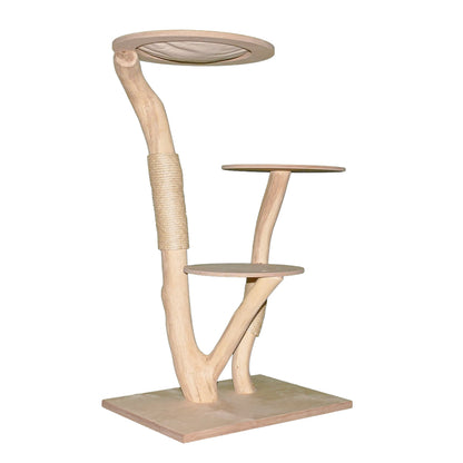 Natural Cat Tree 4631 Cat Tree Natural Wood Design 135 cm high