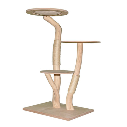 Natural Cat Tree 4631 Cat Tree Natural Wood Design 135 cm high