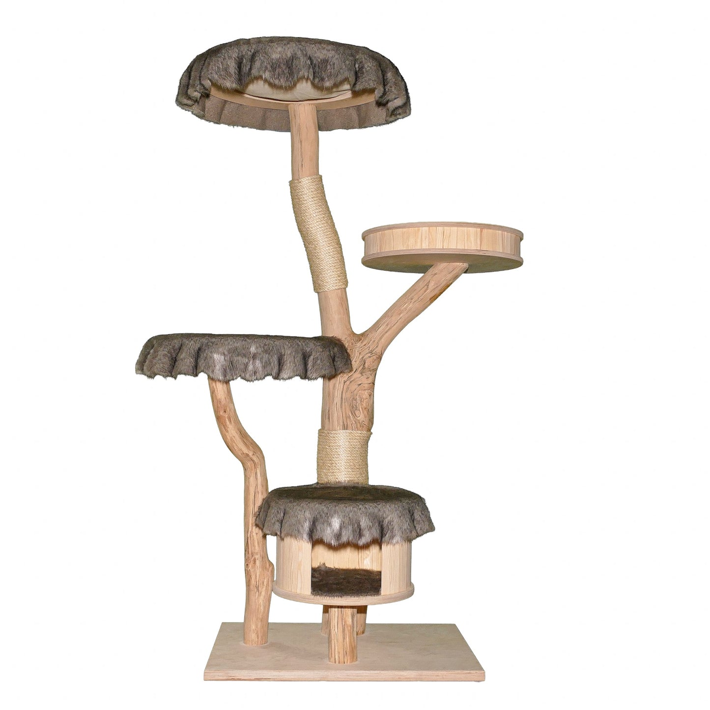 Natural Cat Tree 4632 Cat Tree Natural Wood Design 175 cm high