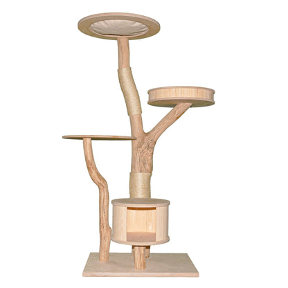 Natural Cat Tree 4632 Cat Tree Natural Wood Design 175 cm high