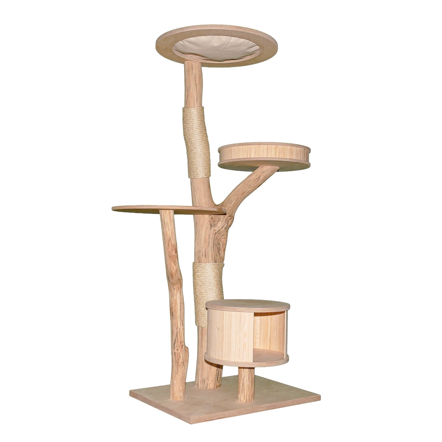 Natural Cat Tree 4632 Cat Tree Natural Wood Design 175 cm high