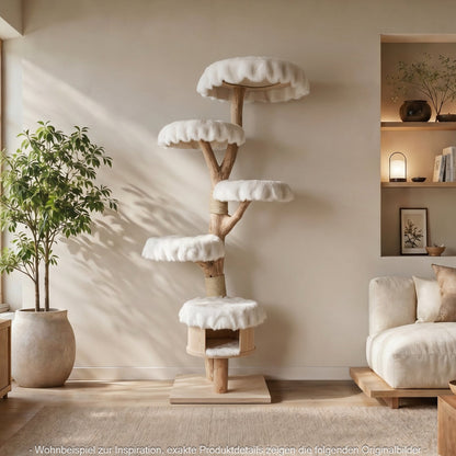 Natural Cat Tree 4633 Cat Tree Natural Wood Design 190 cm high