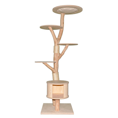 Natural Cat Tree 4633 Cat Tree Natural Wood Design 190 cm high