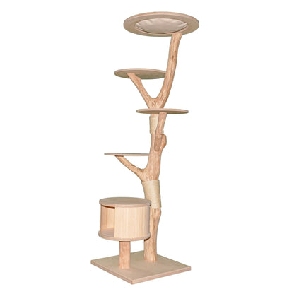 Natural Cat Tree 4633 Cat Tree Natural Wood Design 190 cm high