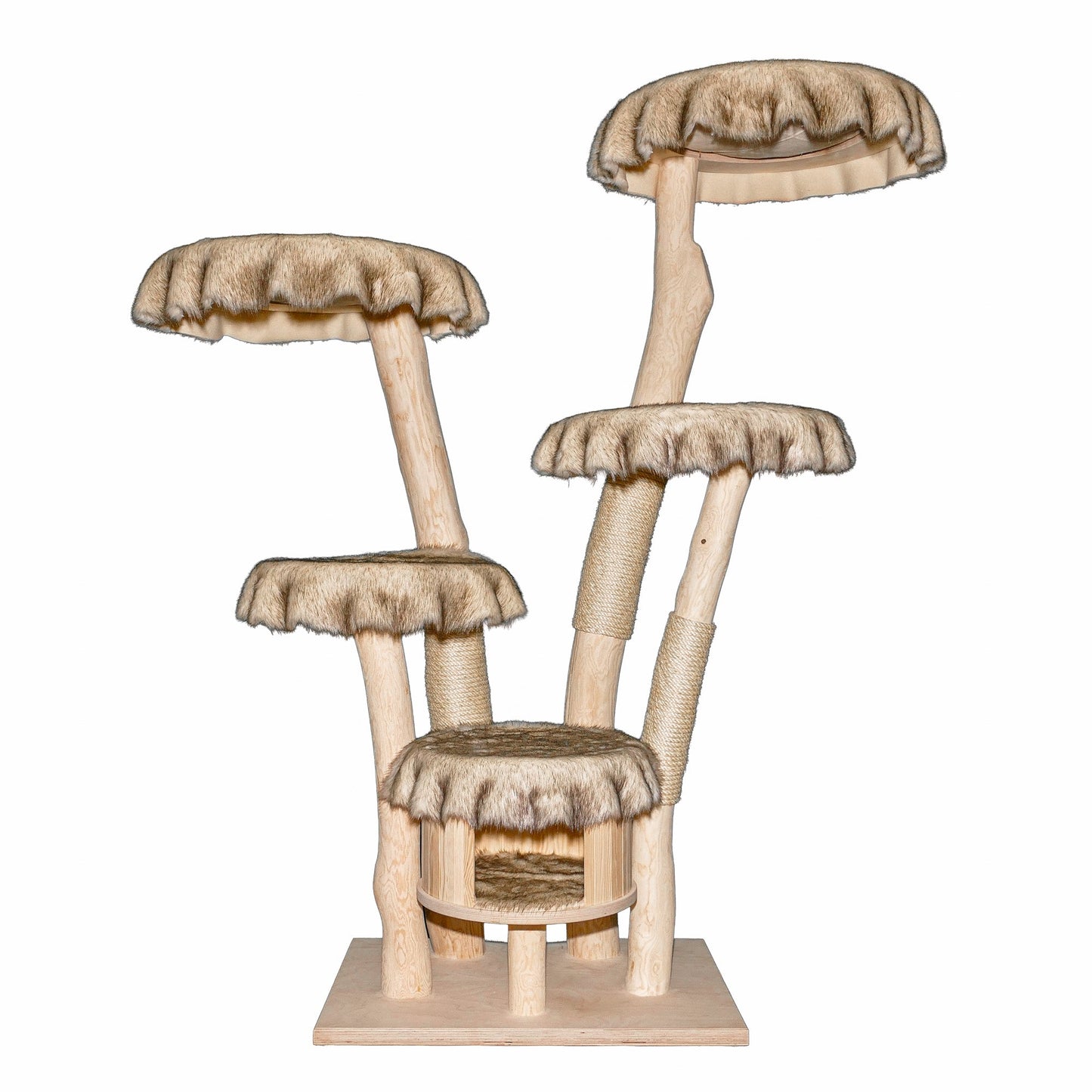 Natural Cat Tree 4634 Cat Tree Natural Wood Design 172 cm high