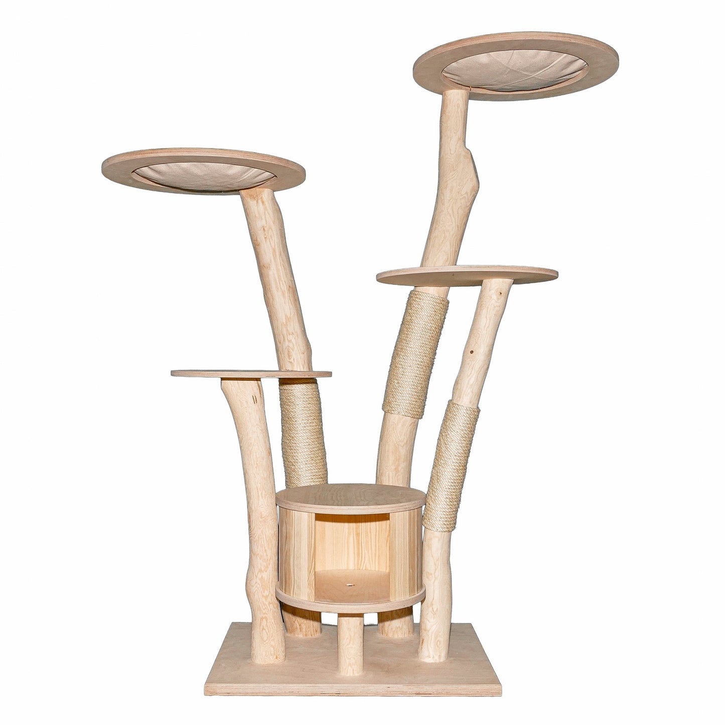 Natural Cat Tree 4634 Cat Tree Natural Wood Design 172 cm high