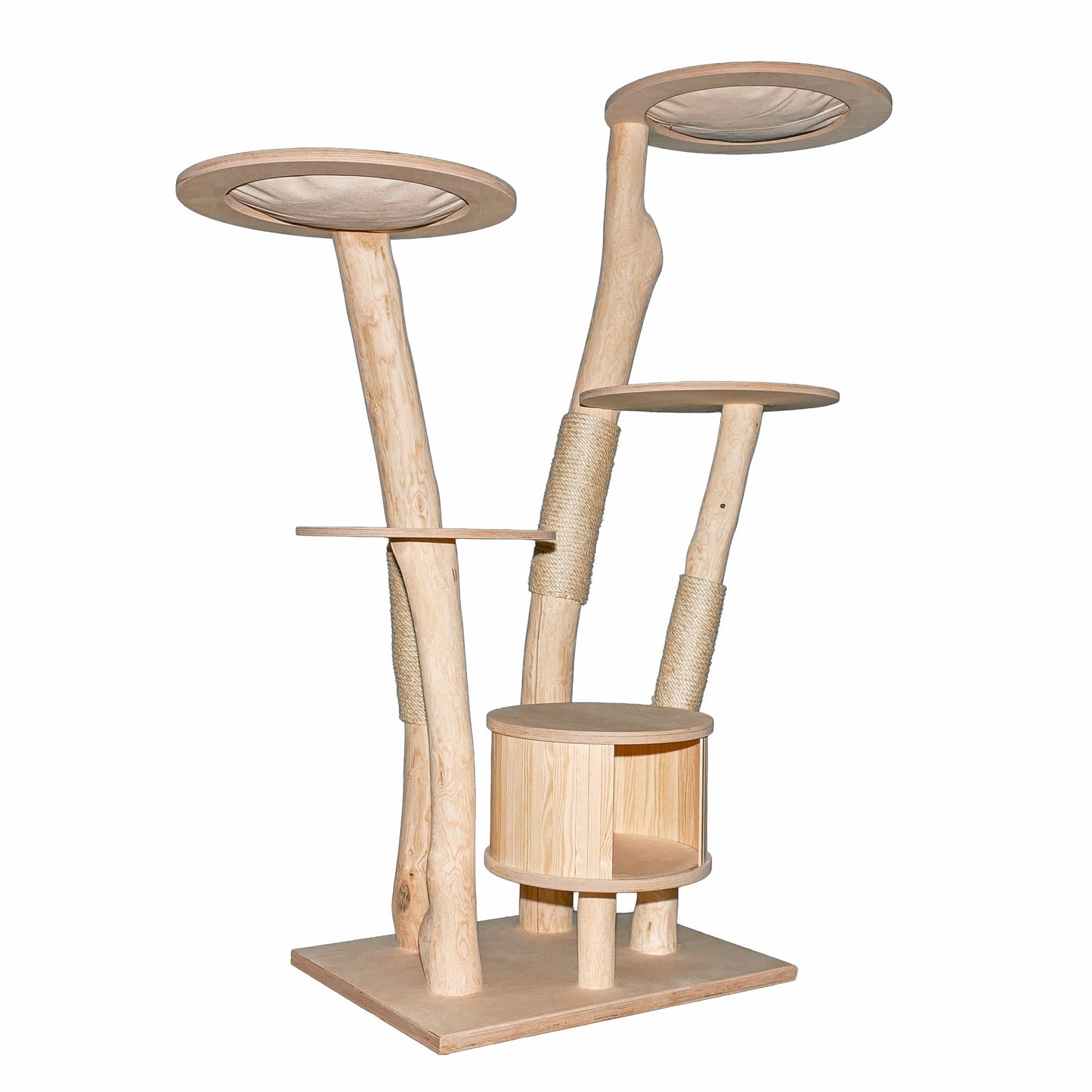 Natural Cat Tree 4634 Cat Tree Natural Wood Design 172 cm high