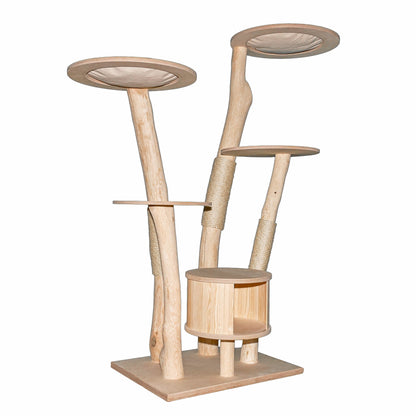 Natural Cat Tree 4634 Cat Tree Natural Wood Design 172 cm high