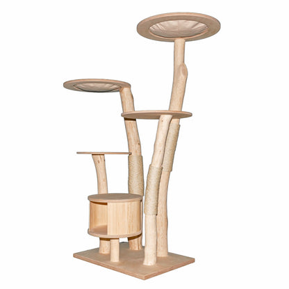 Natural Cat Tree 4634 Cat Tree Natural Wood Design 172 cm high