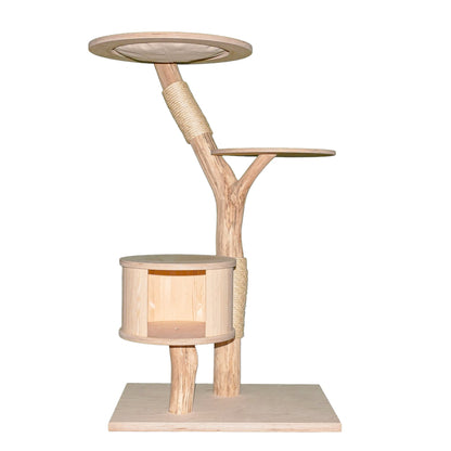 Natural Cat Tree 4635 Cat Tree Natural Wood Design 135 cm high