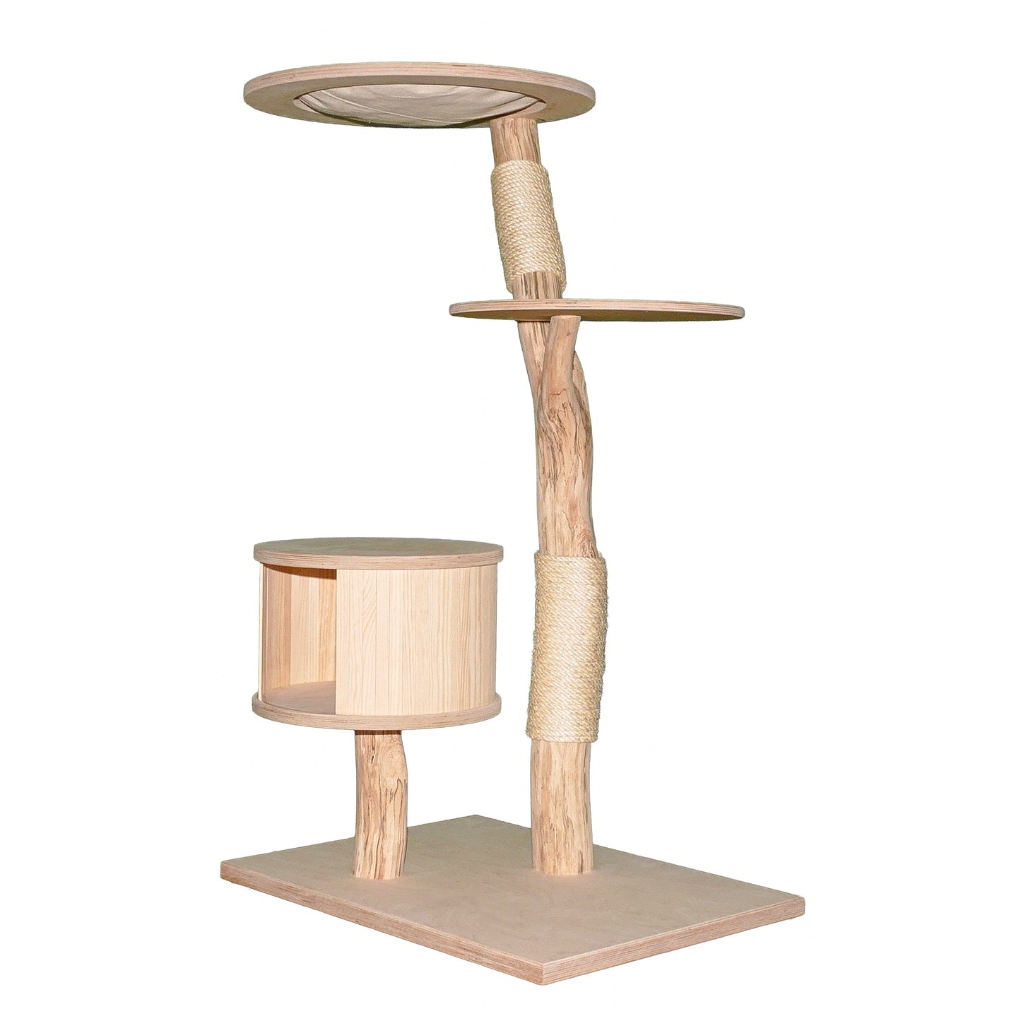 Natural Cat Tree 4635 Cat Tree Natural Wood Design 135 cm high