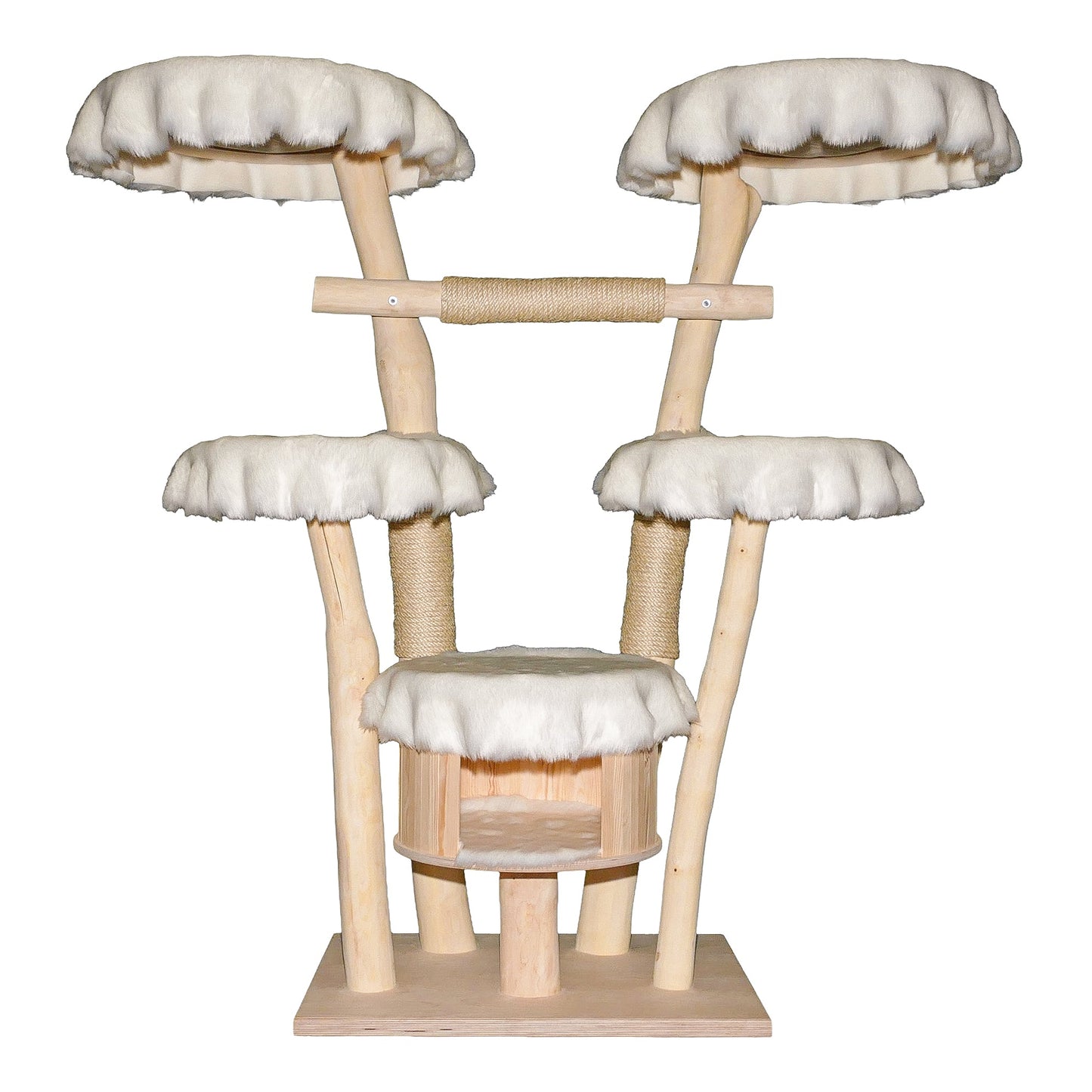 Natural Cat Tree 4636 Cat Tree Natural Wood Design 155 cm high