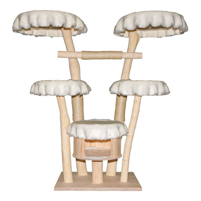 Natural Cat Tree 4636 Cat Tree Natural Wood Design 155 cm high