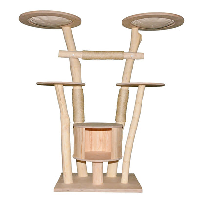 Natural Cat Tree 4636 Cat Tree Natural Wood Design 155 cm high