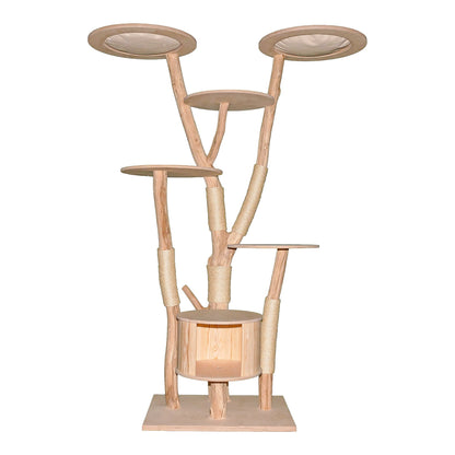 Natural Cat Tree 4637 Cat Tree Natural Wood Design 205 cm high