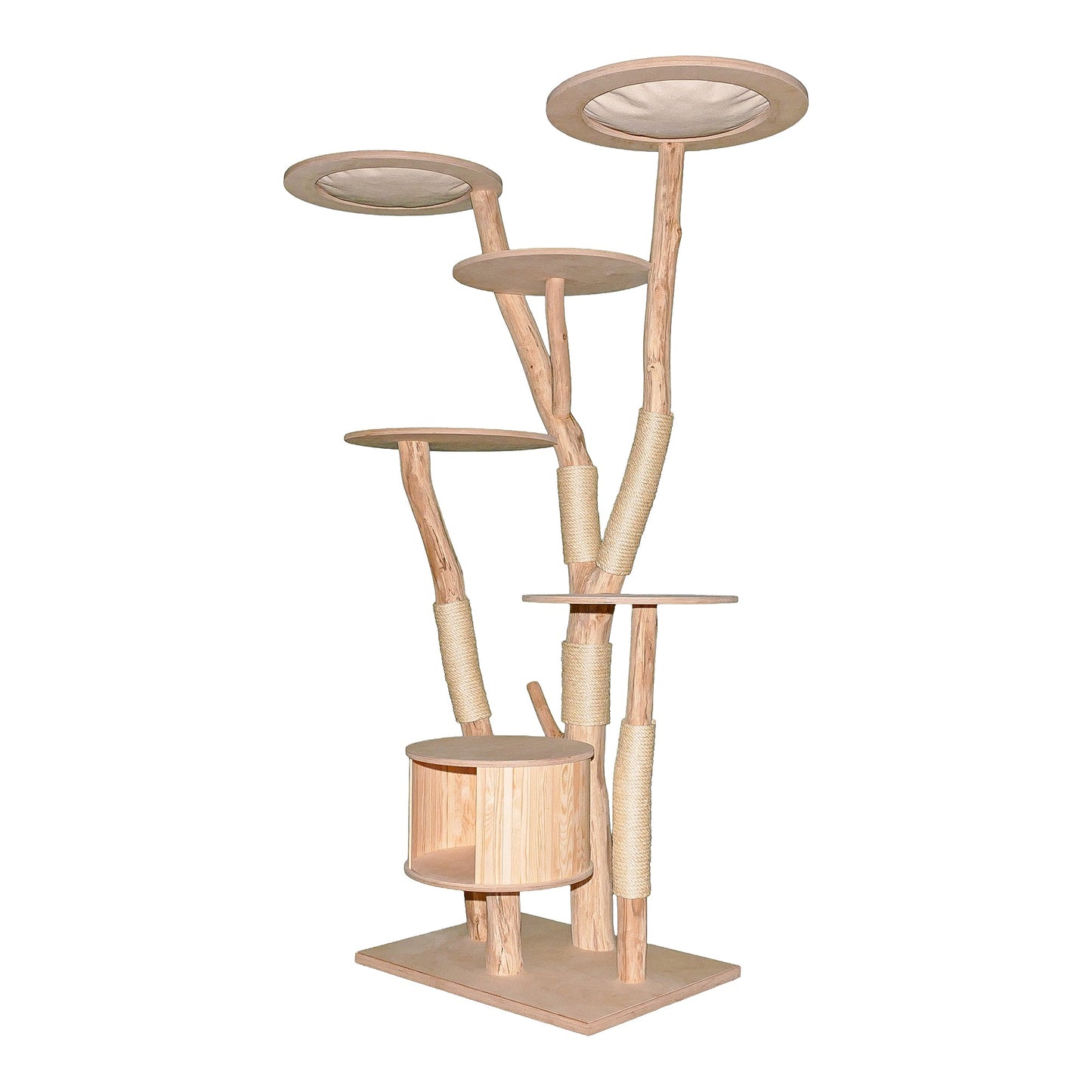 Natural Cat Tree 4637 Cat Tree Natural Wood Design 205 cm high