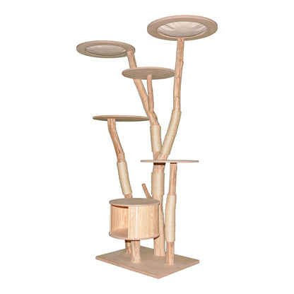 Natural Cat Tree 4637 Cat Tree Natural Wood Design 205 cm high