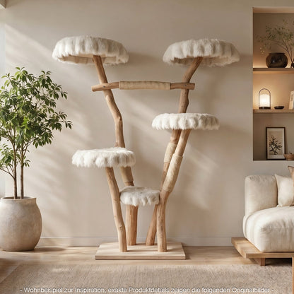 Natural Cat Tree 4639 Cat Tree Natural Wood Design 185 cm high