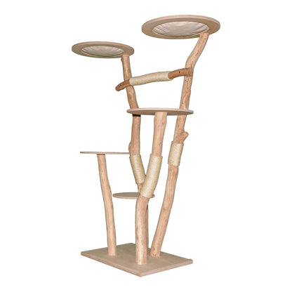 Natural Cat Tree 4639 Cat Tree Natural Wood Design 185 cm high