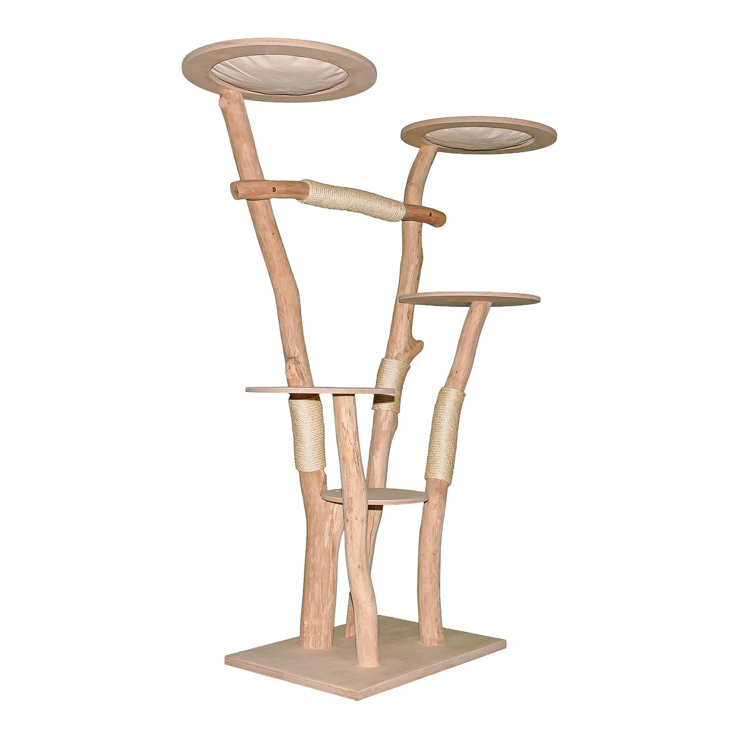 Natural Cat Tree 4639 Cat Tree Natural Wood Design 185 cm high