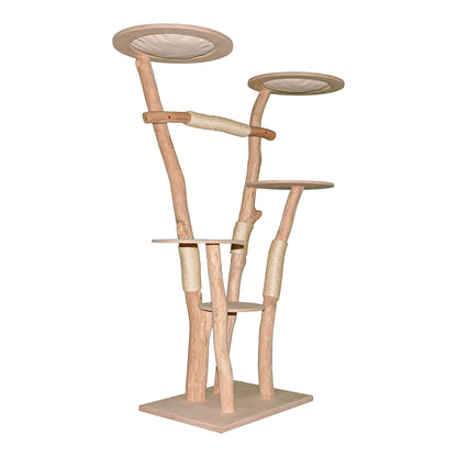 Natural Cat Tree 4639 Cat Tree Natural Wood Design 185 cm high