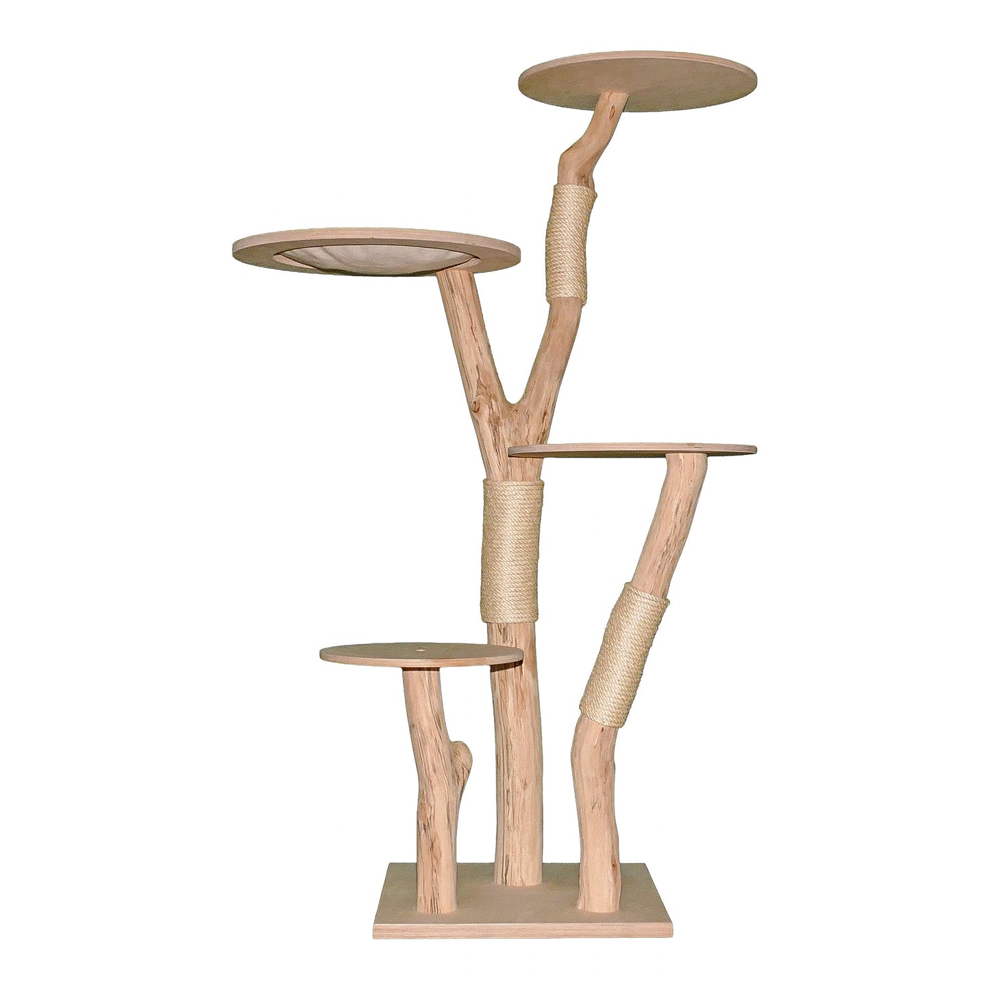 Natural Cat Tree 4640 Cat Tree Natural Wood Design 173 cm high