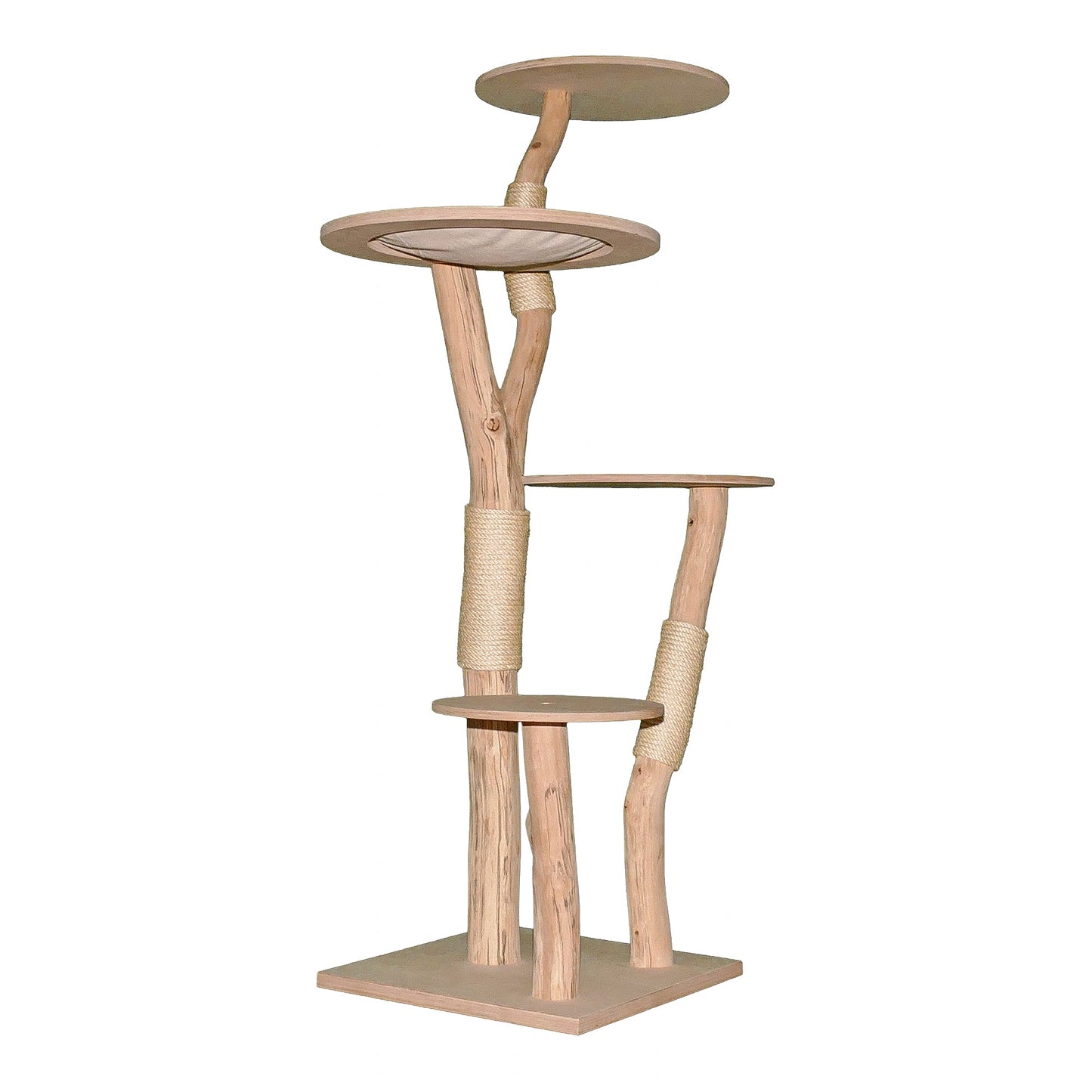 Natural Cat Tree 4640 Cat Tree Natural Wood Design 173 cm high