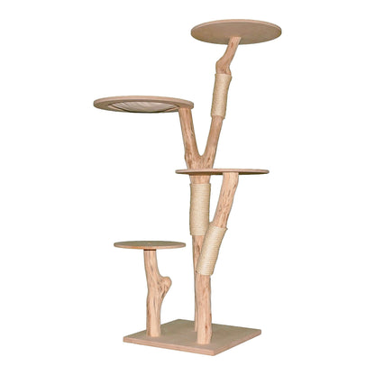 Natural Cat Tree 4640 Cat Tree Natural Wood Design 173 cm high